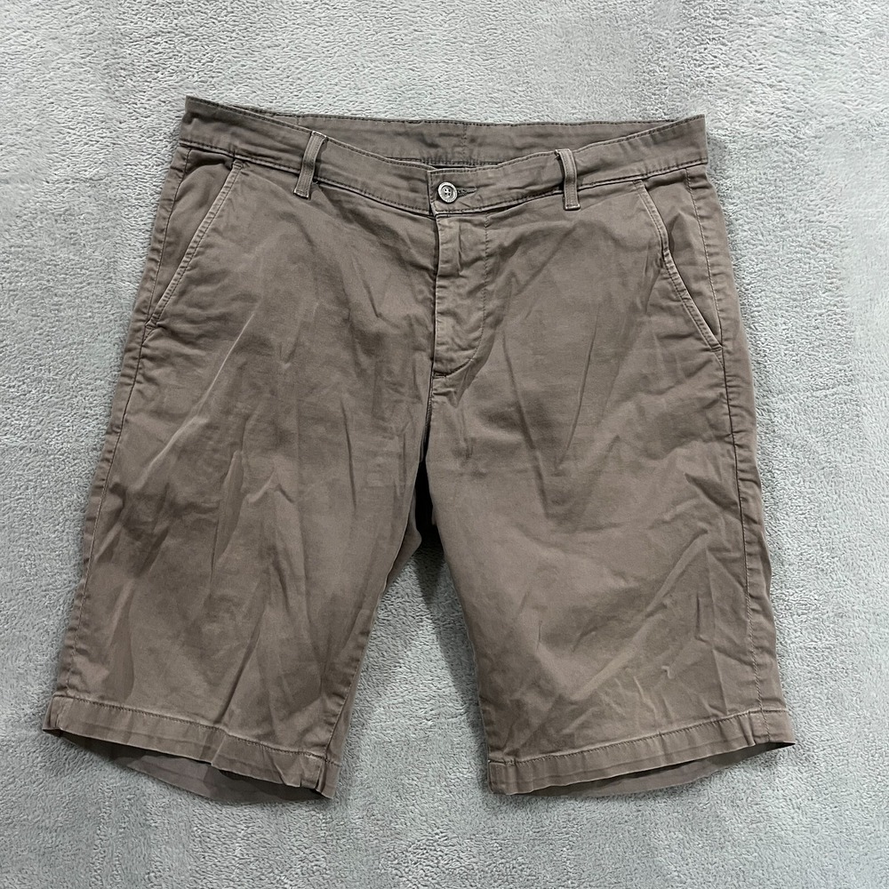 AG Adriano Goldschmied Shorts Men's 33R The Griffin Tailored Stretch Tan